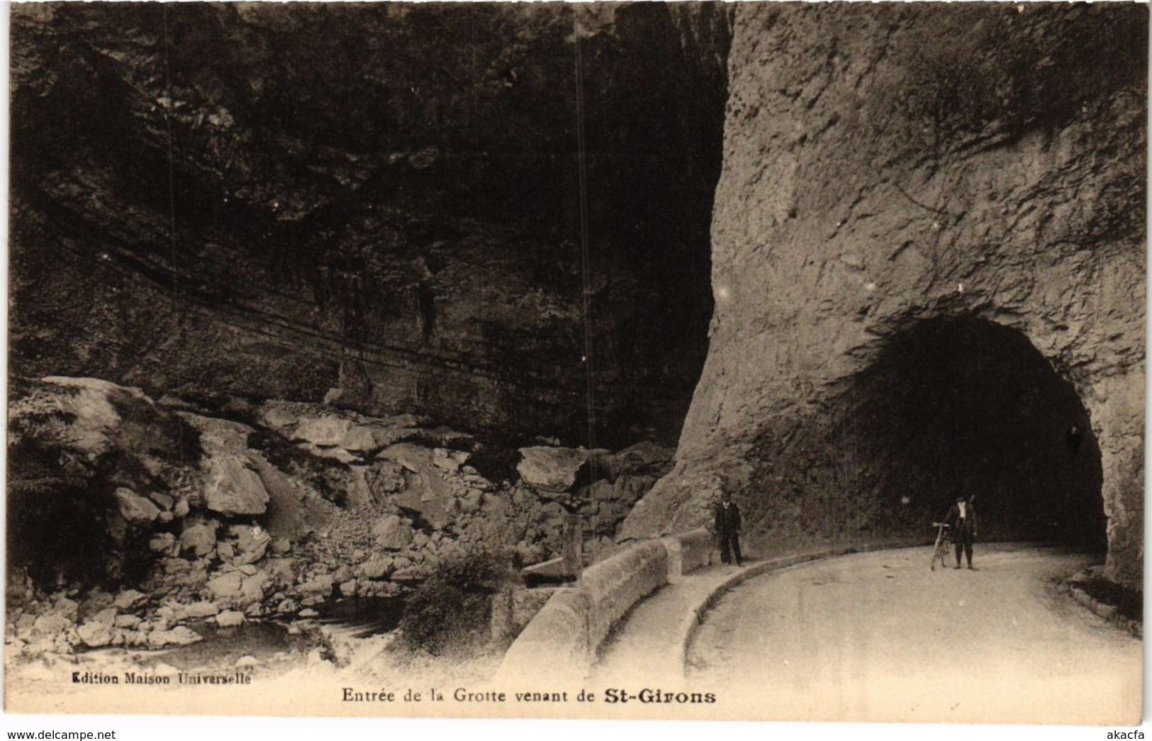 CPA Saint Girons- Entree de la Grotte FRANCE (1040404)