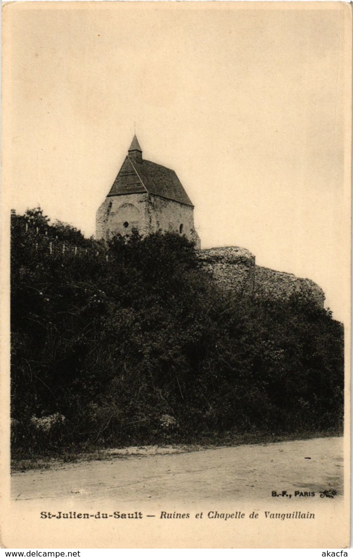 CPA Saint-Julien-du-Sault - Ruines et Chapelle de Vauguillain FRANCE (960838)