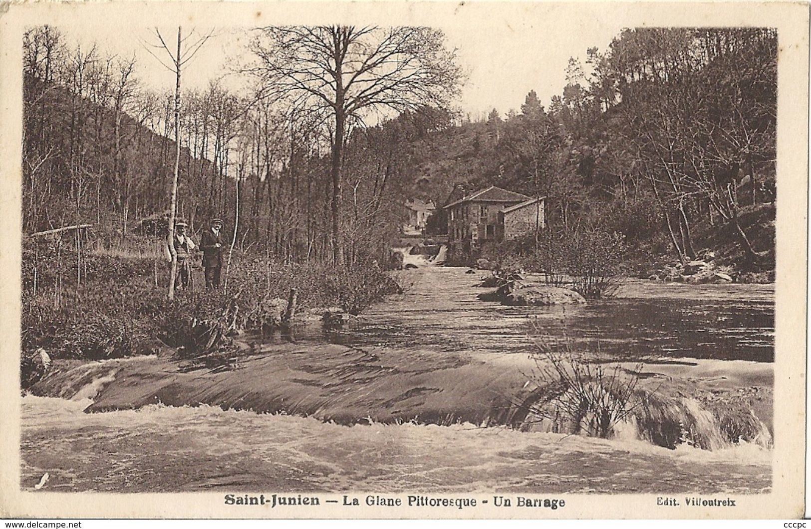 CPA Saint-Junien La Glane Pittoresque Un Barrage