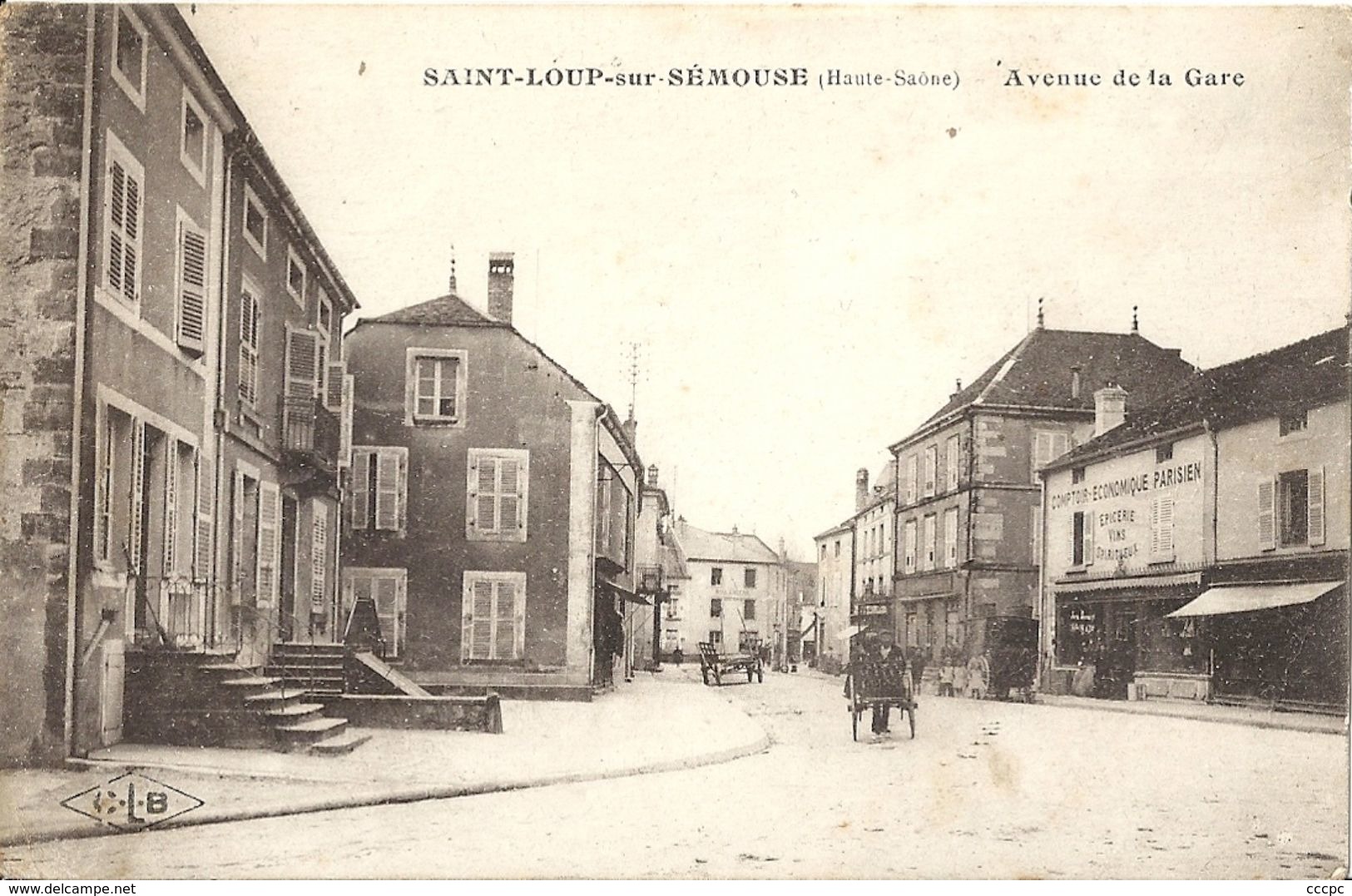 CPA Saint-Loup-sur-Sémouse Avenue de la Gare