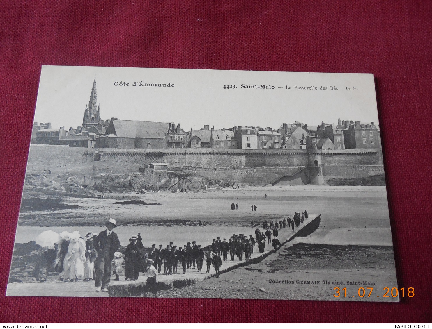 CPA - Saint-Malo, - La Passerelle des Bés