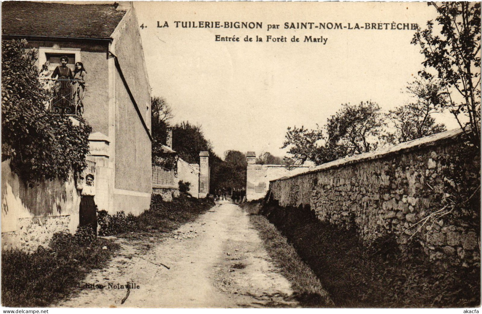 CPA SAINT-NOM-la-BRETECHE LA TUILERIE-BIGNON - Entree de la Foret (1386008)