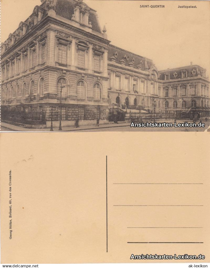 CPA Saint-Quentin Saint-Quentin Justizpalast 1918