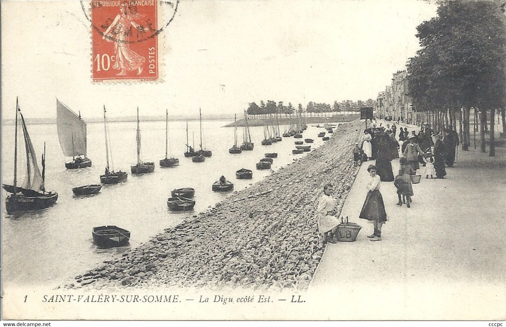 CPA Saint-Valéry-sur-Somme La Digue côté Est