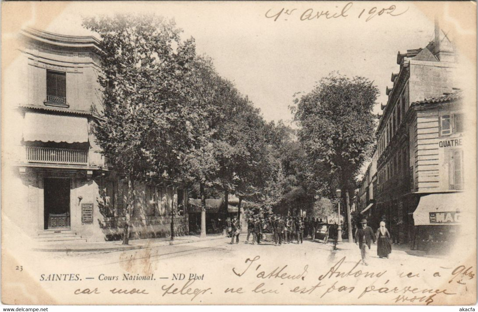 CPA SAINTES-Cours National (45476)