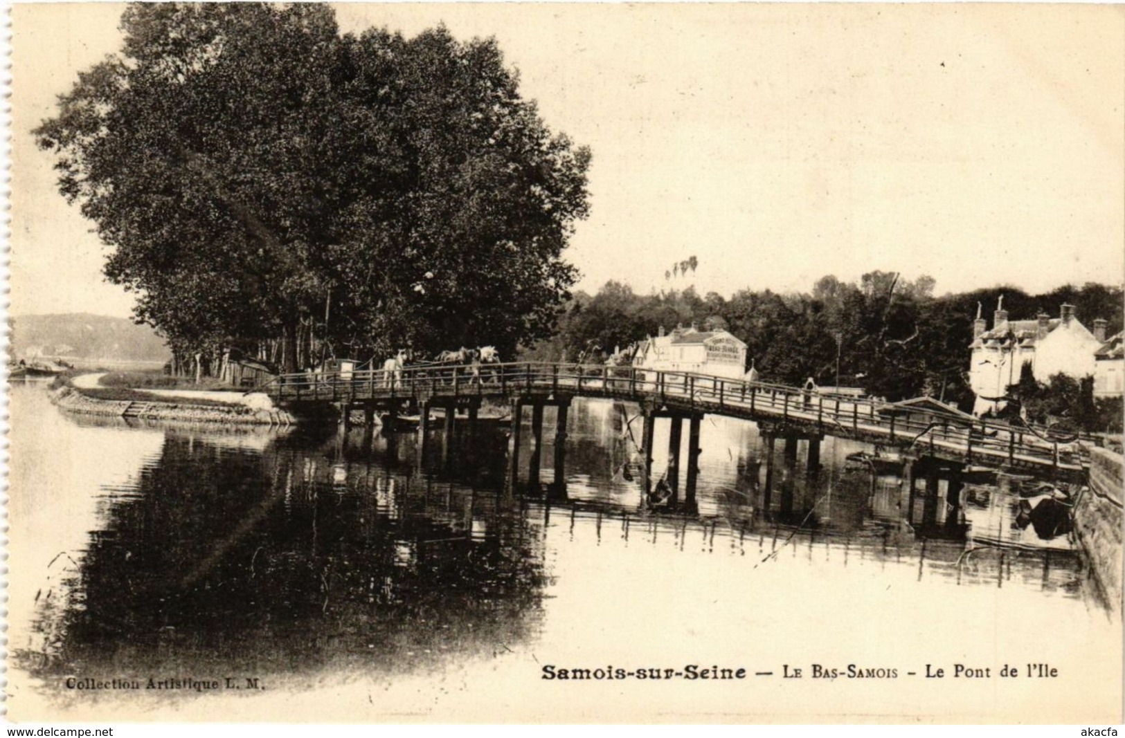 CPA SAMOIS-sur-SEINE - Le Bas-Samois - Le Port de l'Ile (292803)