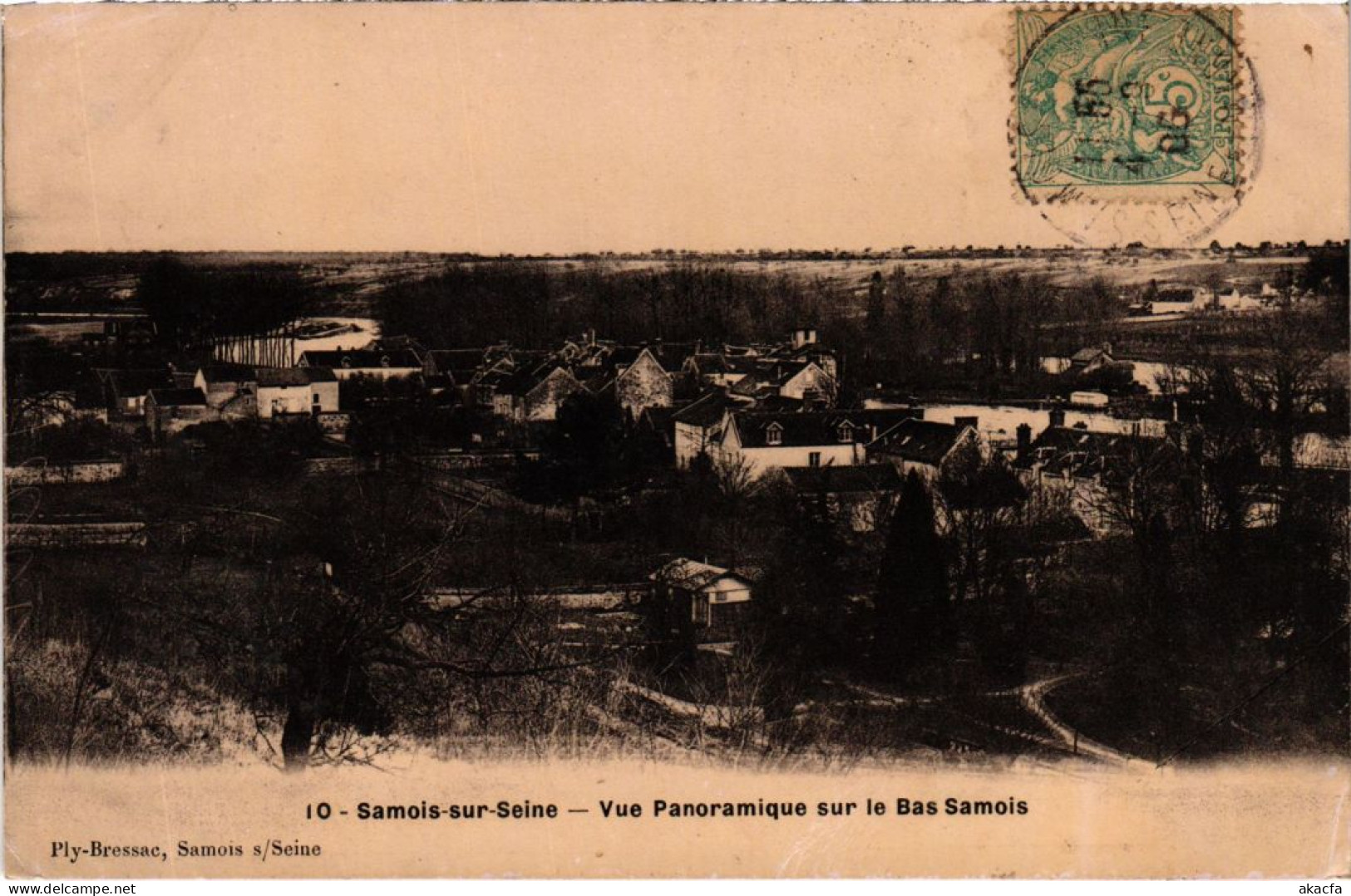 CPA Samois Vue Panoramique s le Bas Samois FRANCE (1300925)