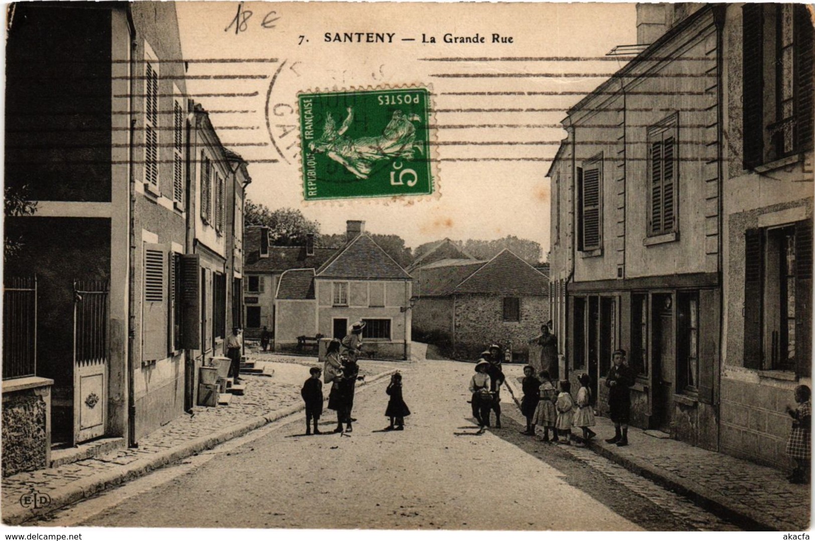 CPA SANTENY La Grande Rue (869638)