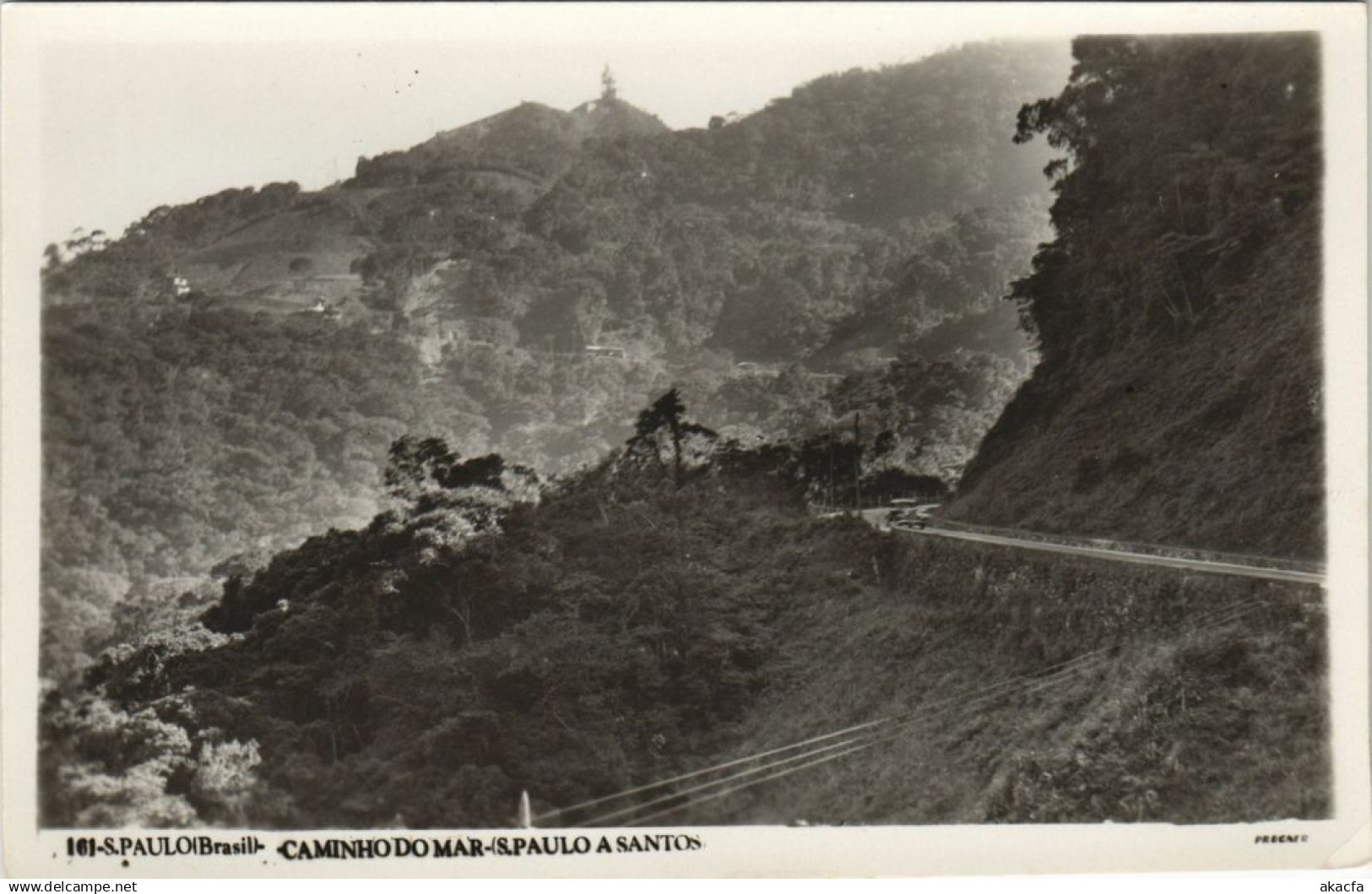 CPA Sao Paulo Caminho do Mar - Sao Paulo A Santos BRAZIL (1085185)