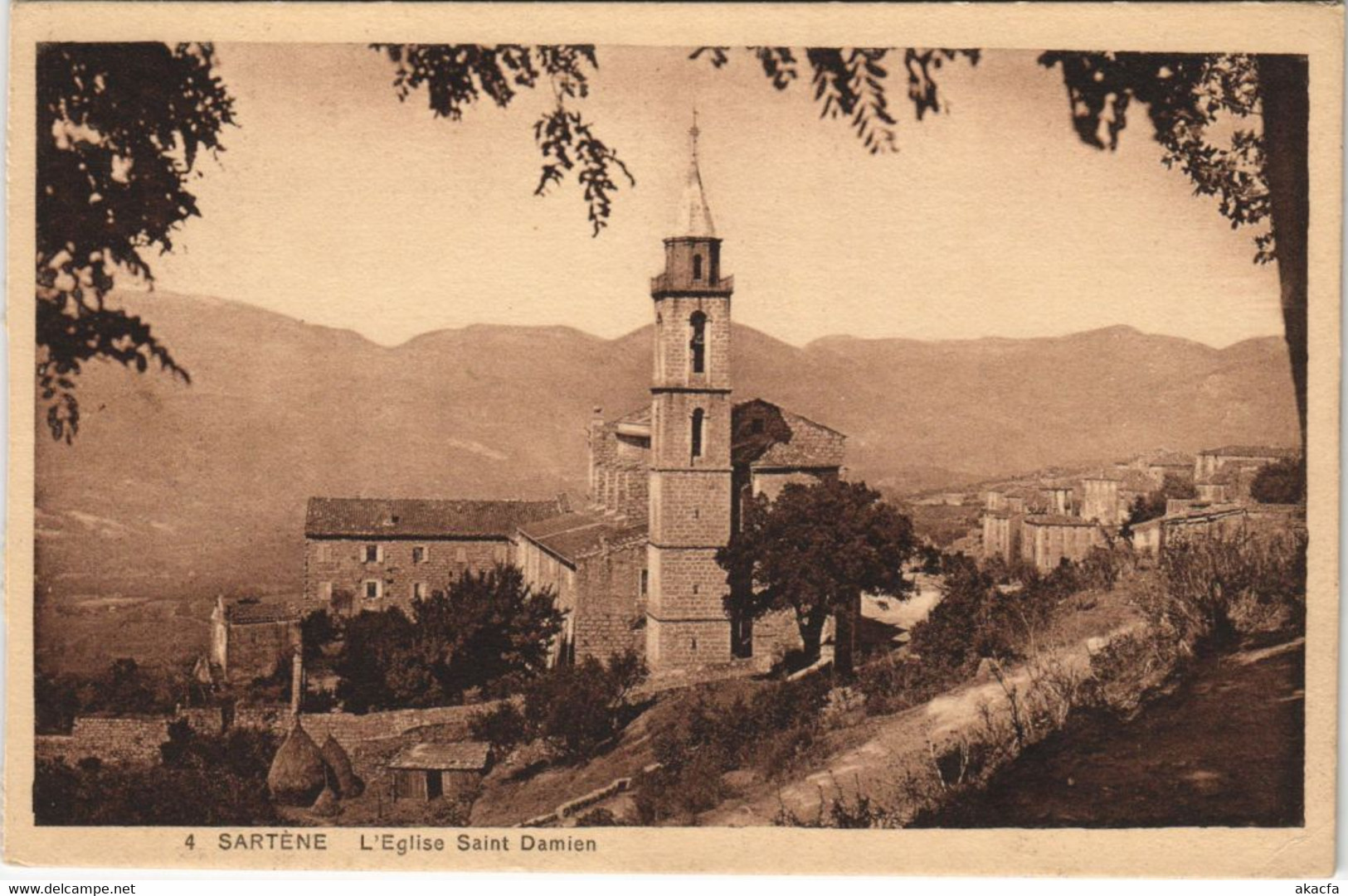 CPA Sartene Eglise Saint Damien CORSICA (1078059)