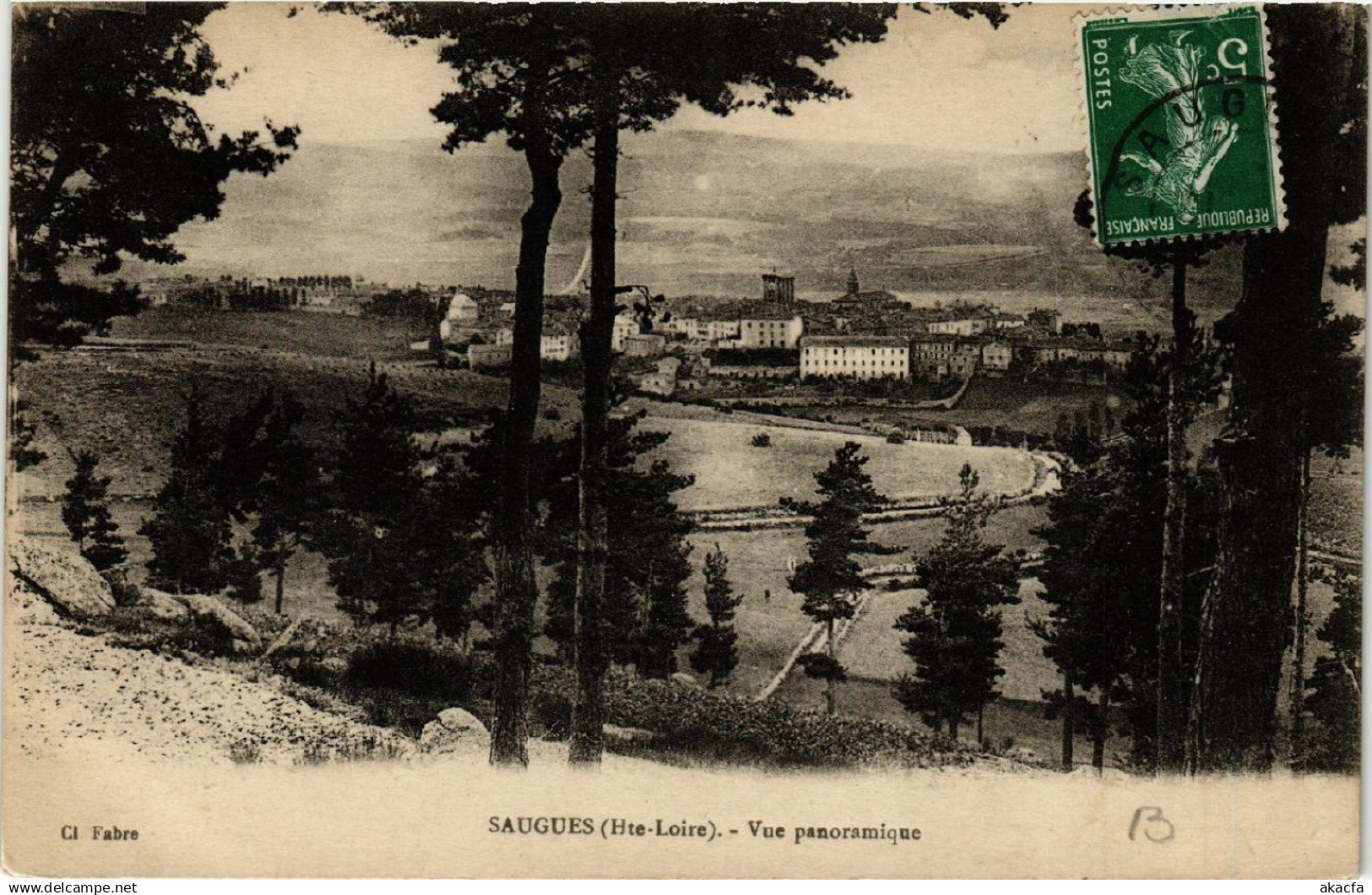 CPA SAUGUES - Vue panoramique (516962)