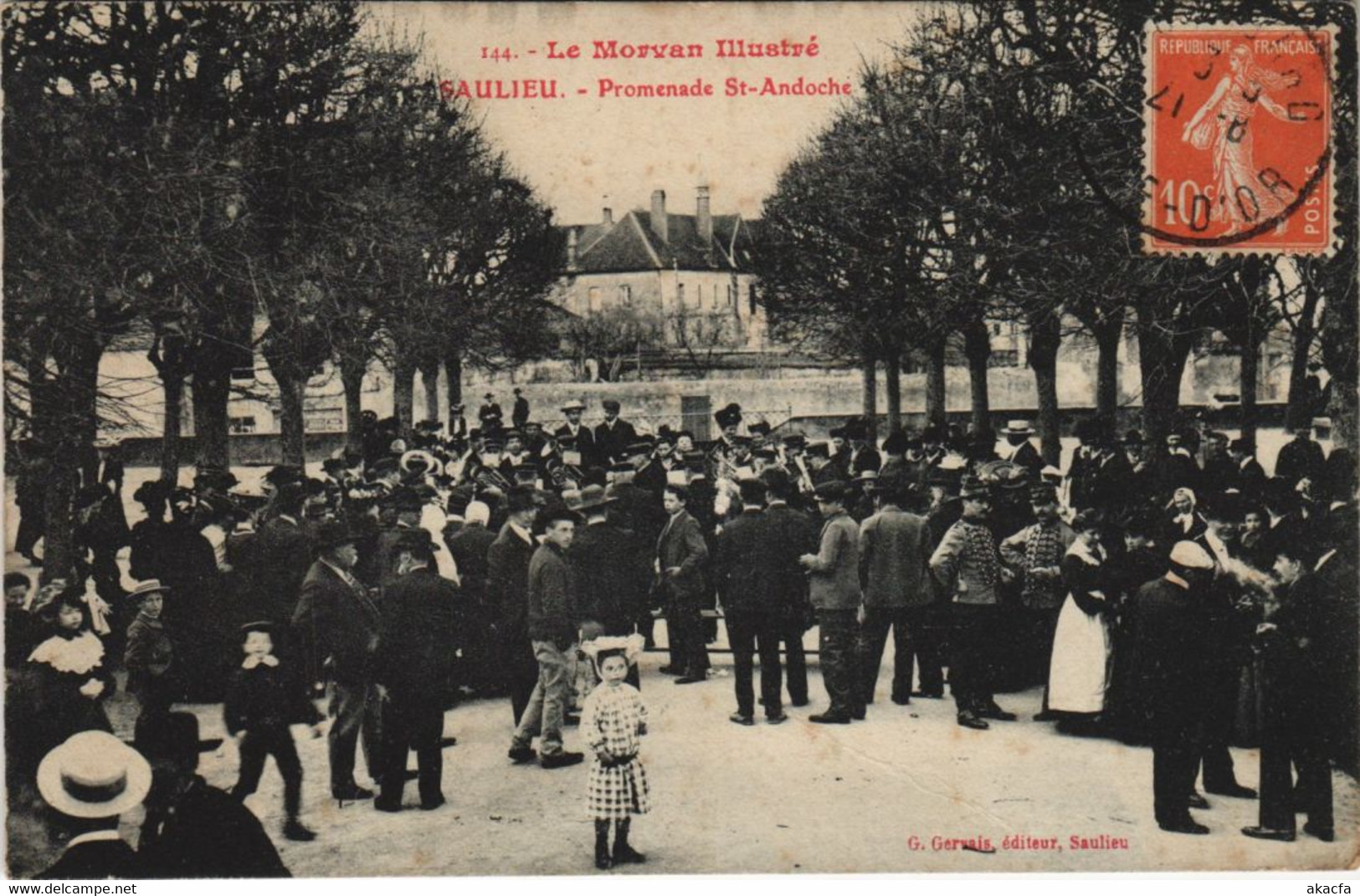 CPA SAULIEU - Promenade St-Andoche (47548)