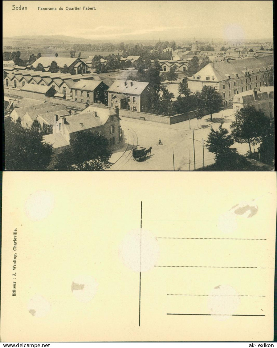 CPA Sedan Sedan Panorama du Quartier Fabert 1913