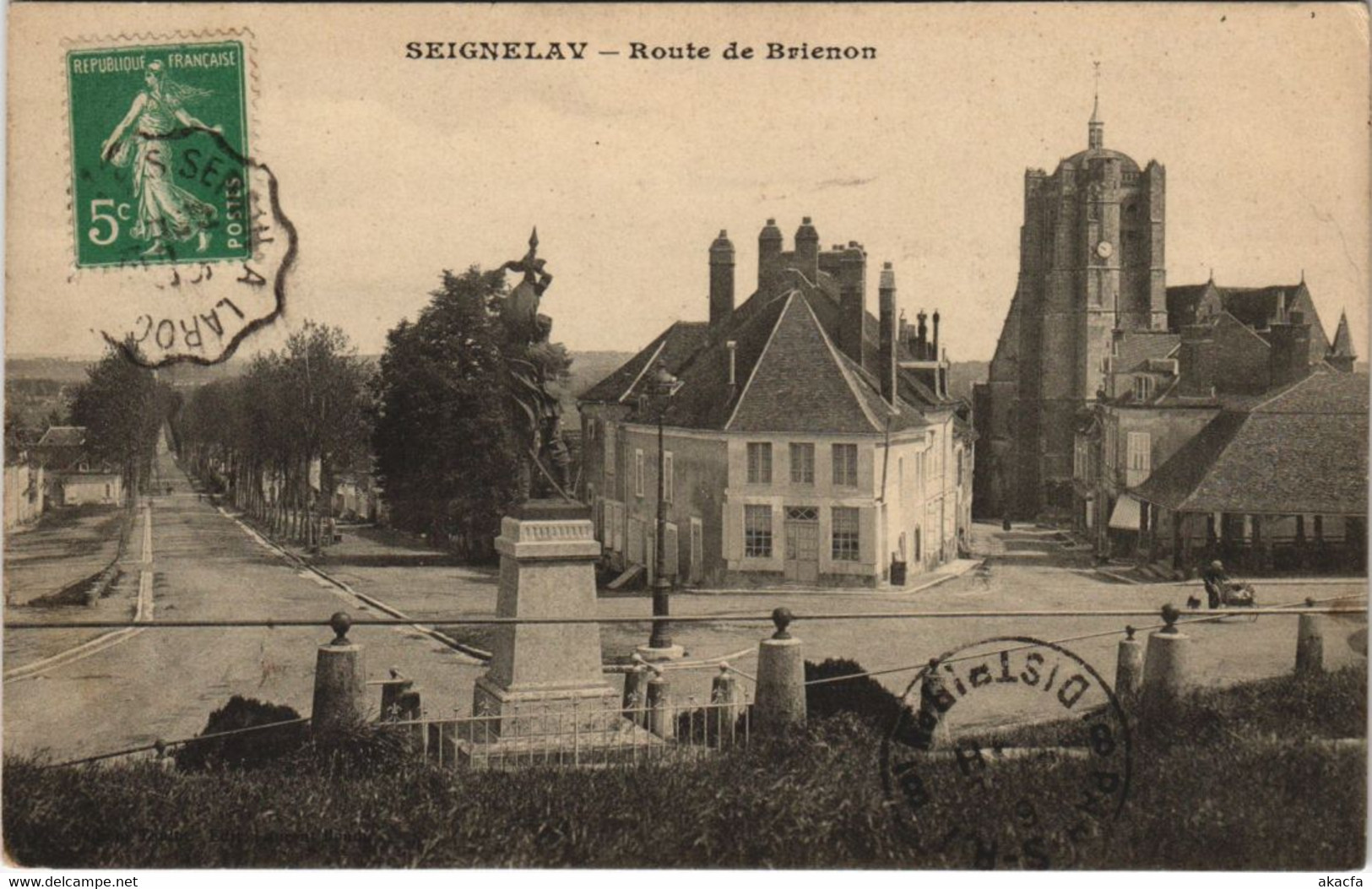 CPA SEIGNELAY - route de BRIENON (147186)