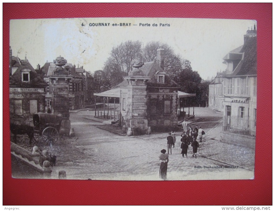 CPA       Seine Maritime  - Gournay-en Bray   "  Porte de Paris "   voyagé