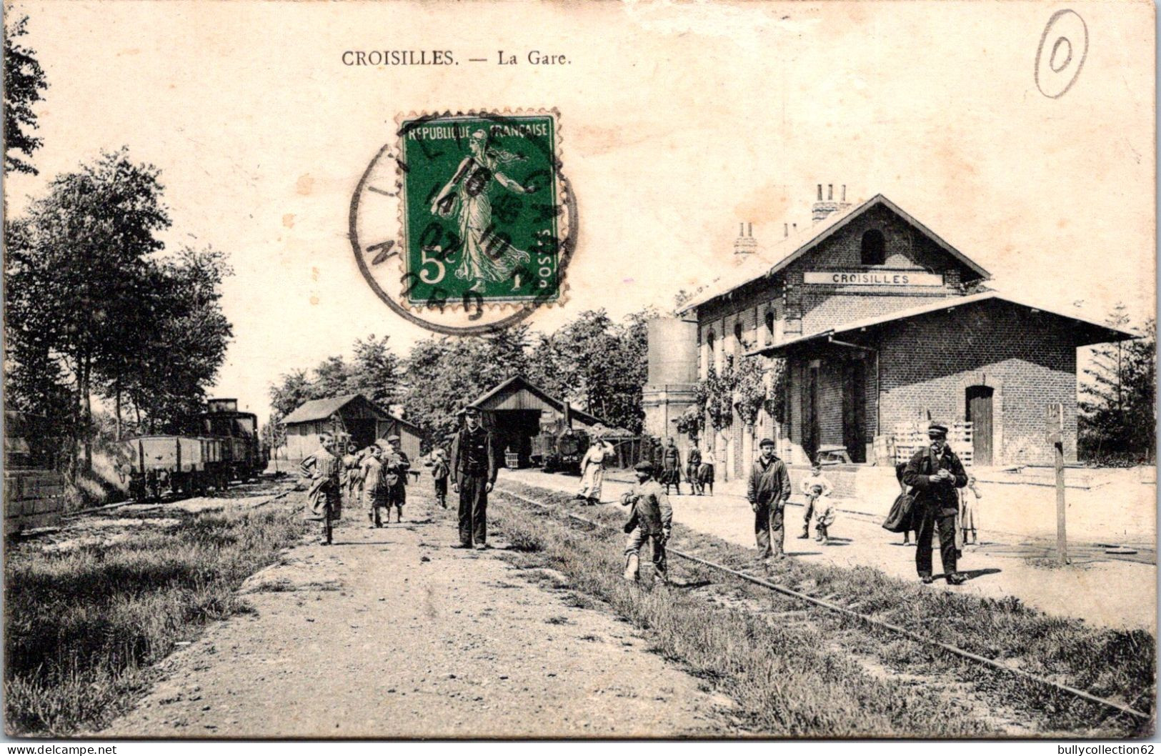 CPA  - SELECTION - CROISILLES -  La Gare