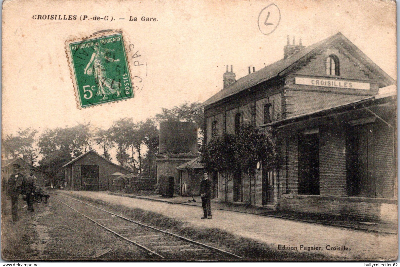 CPA  - SELECTION - CROISILLES -  La Gare