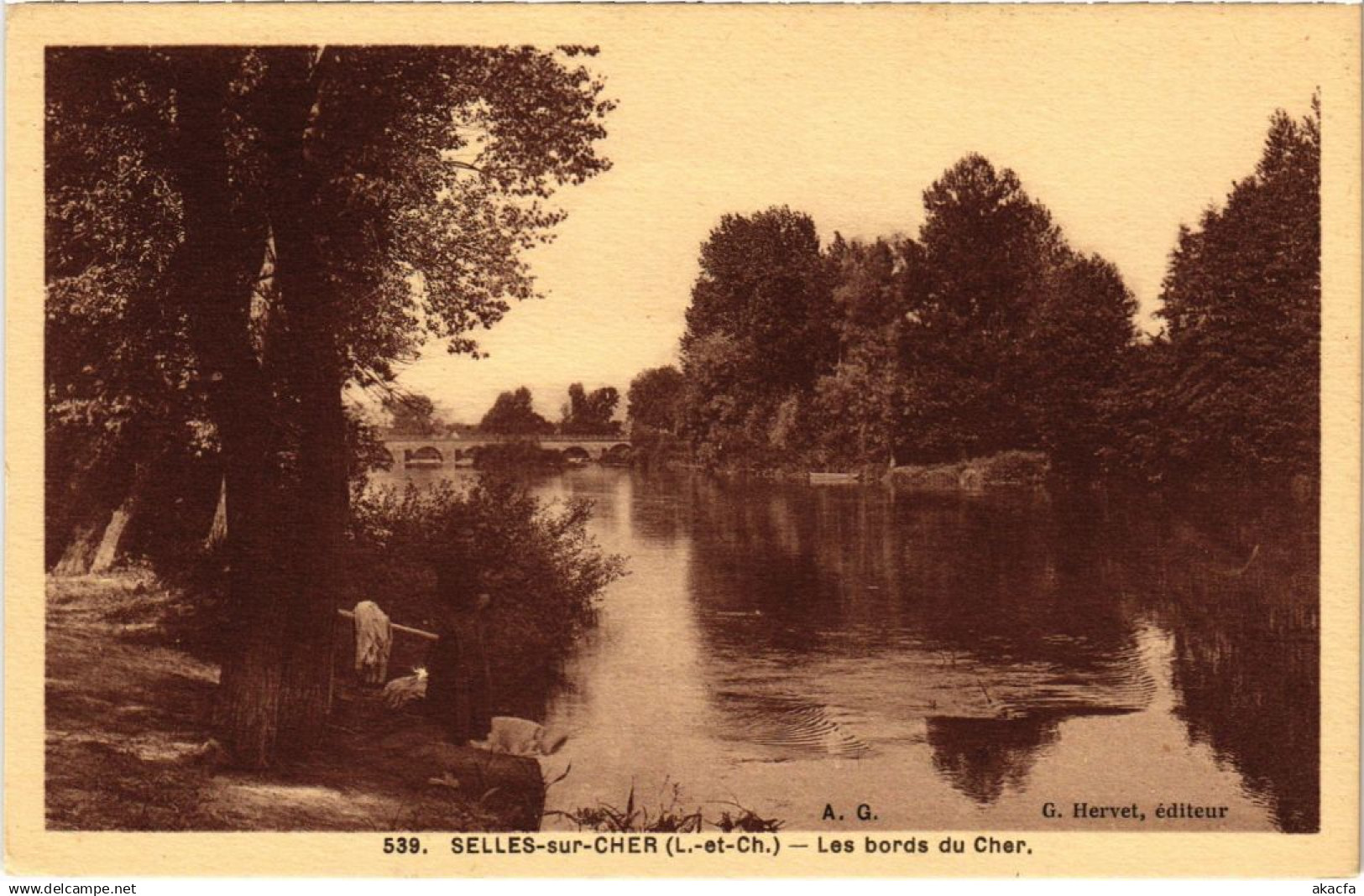 CPA Selles sur Cher Les bords du Cher FRANCE (1287489)