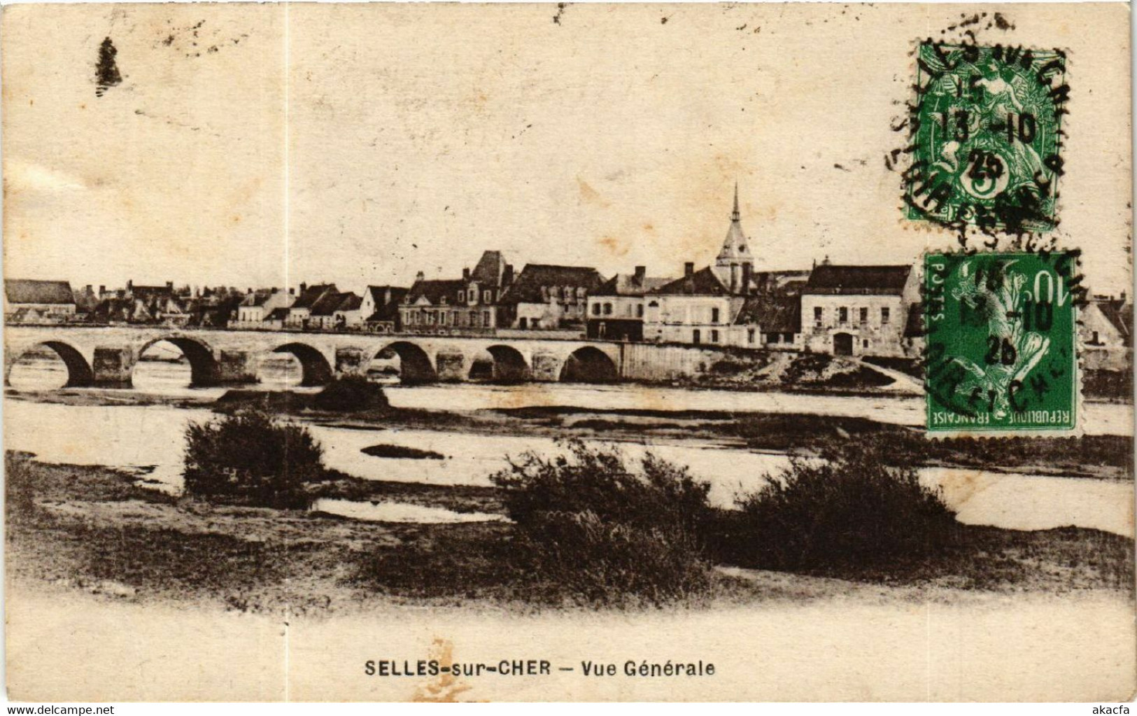 CPA Selles-sur-Cher - Vue générale (583076)