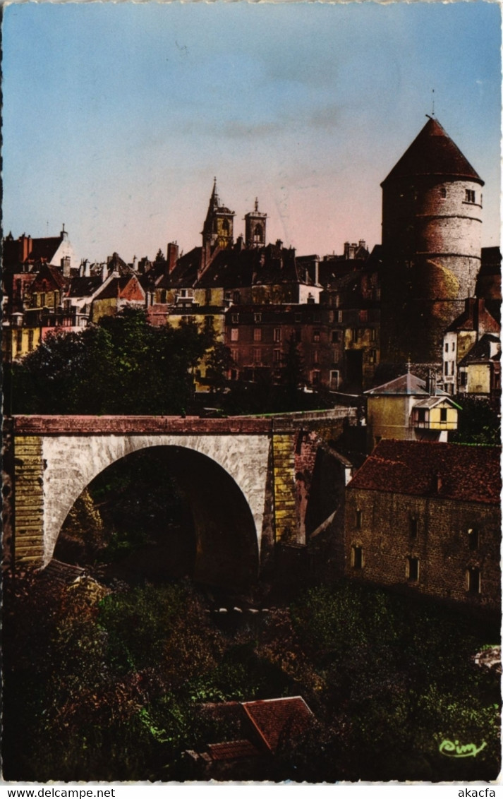 CPA SEMUR - carte photo le Pont July (115938)