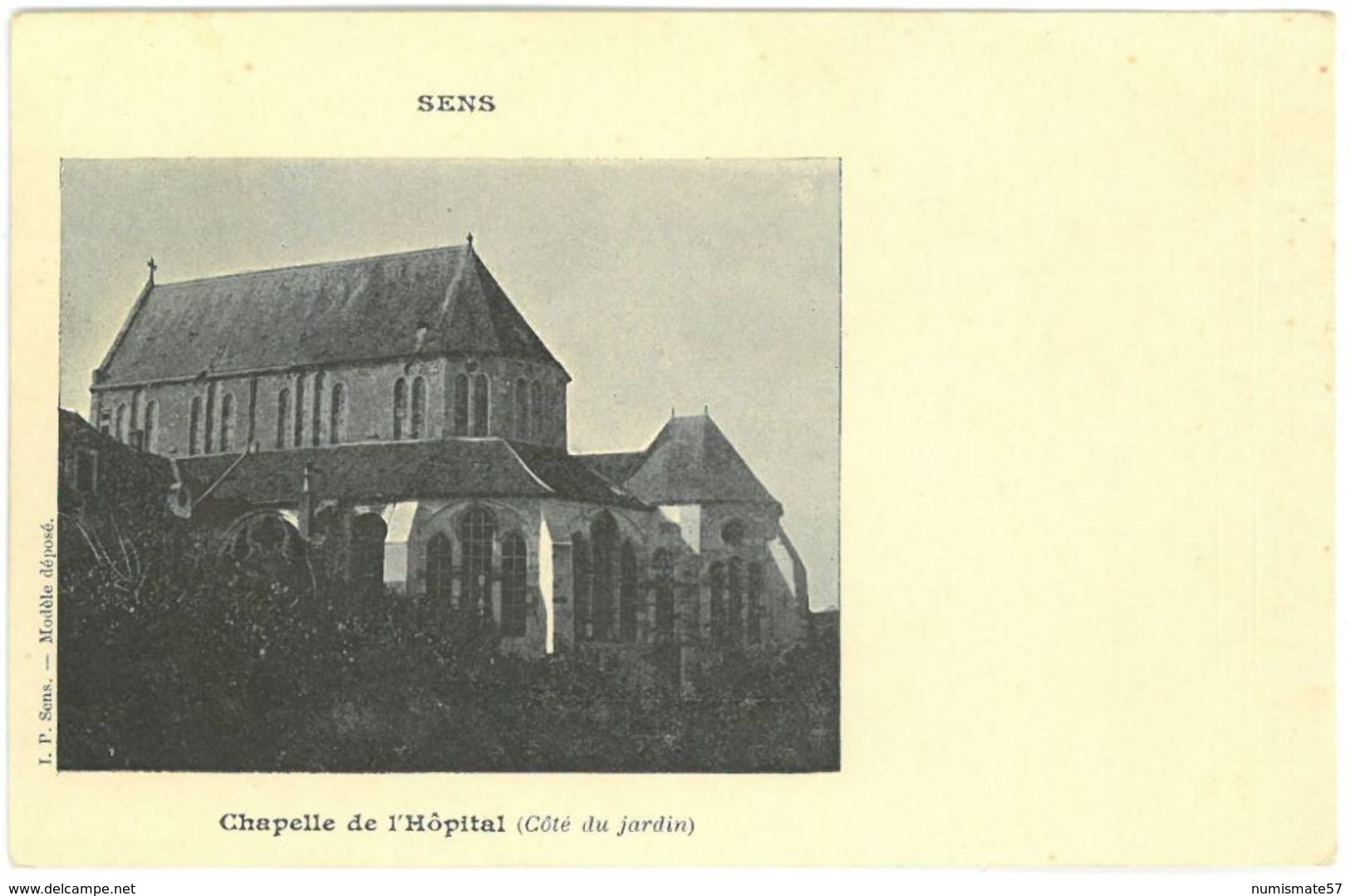 CPA SENS - Chapelle de l'Hôpital ( Côté du jardin ) - Ed. L.P. Sens