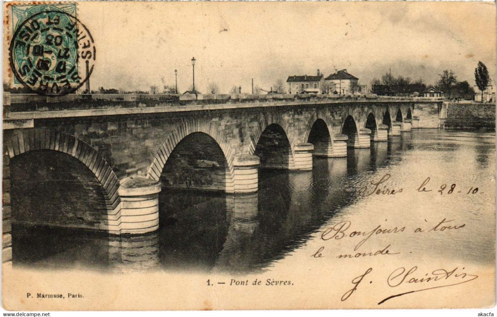 CPA SEVRES Pont de Sevres (1322312)