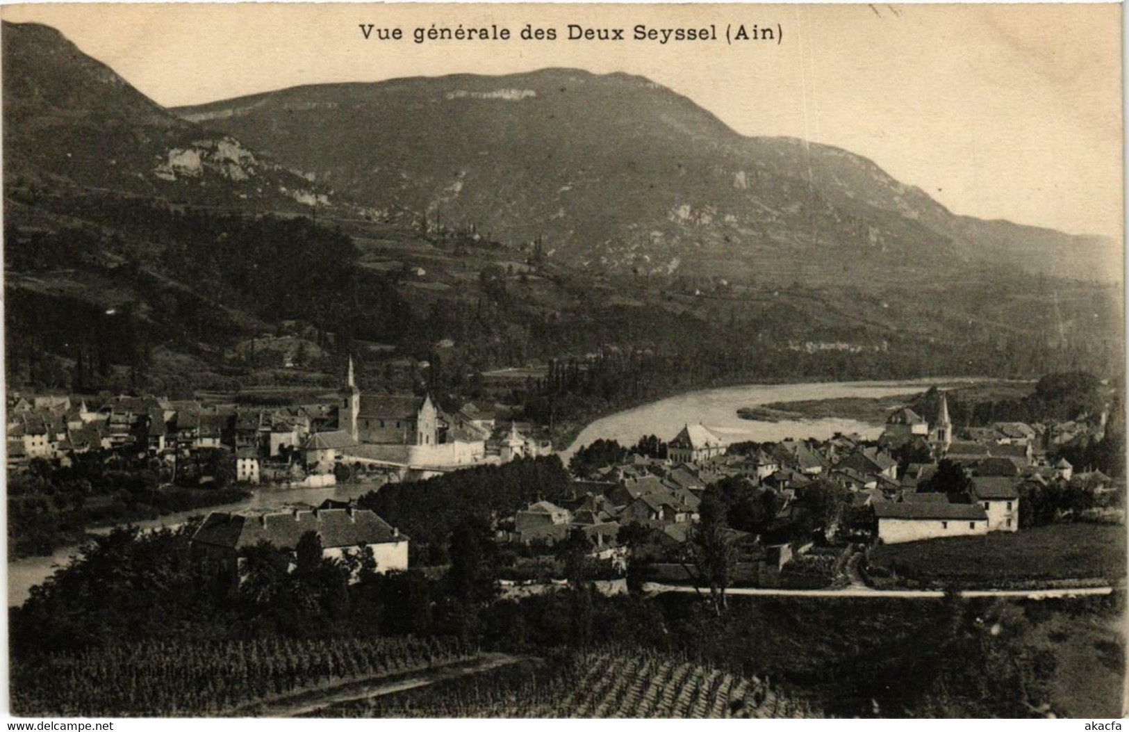 CPA SEYSSEL Vue générale des Deux SEYSSEL (684263)