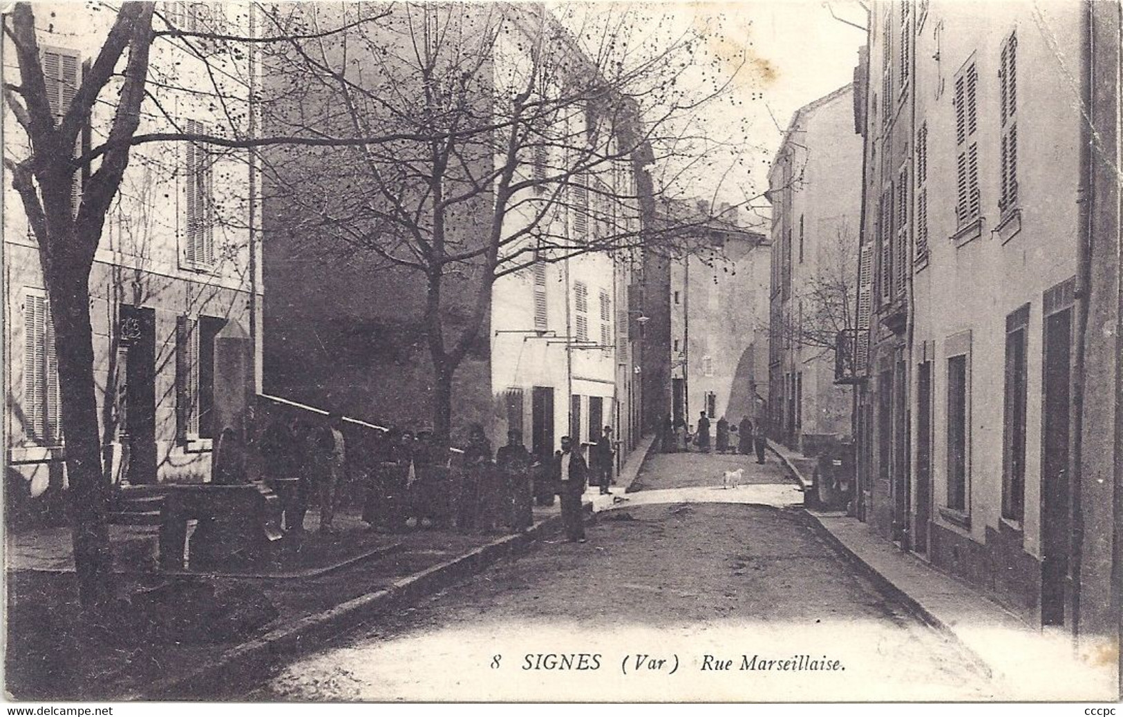 CPA Signes Rue Marseillaise