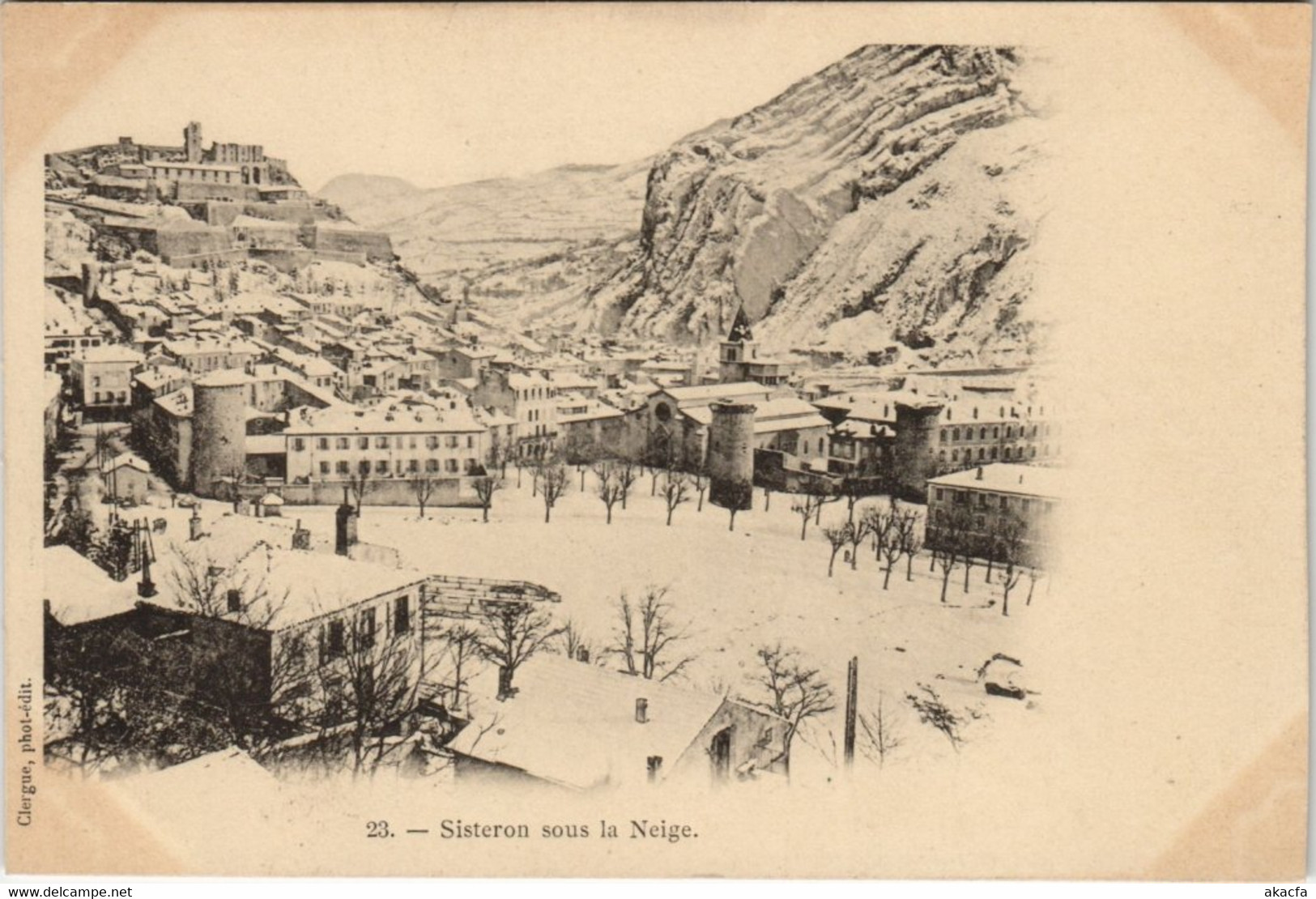 CPA SISTERON sous la Neige (142959)