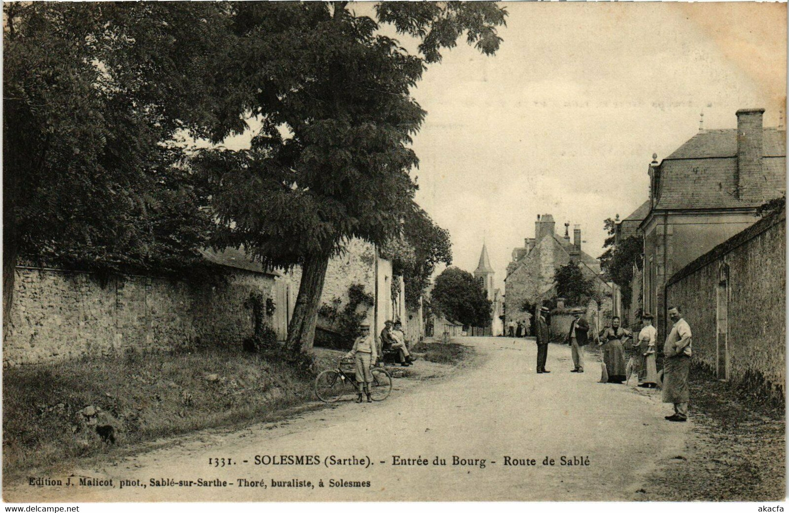 CPA Solesmes - Entrée du Bourg- Route de Sablé (112480)