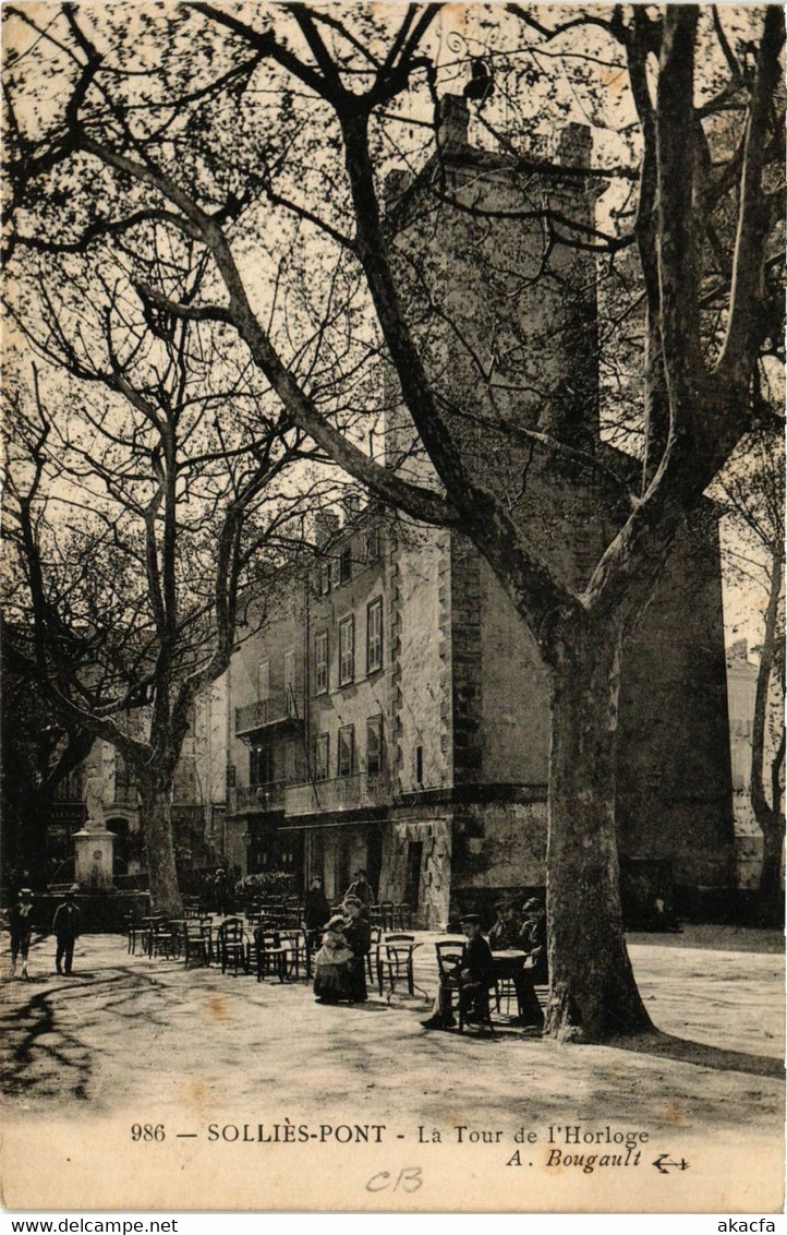 CPA SOLLIES-PONT La Tour de l'Horloge (411354)