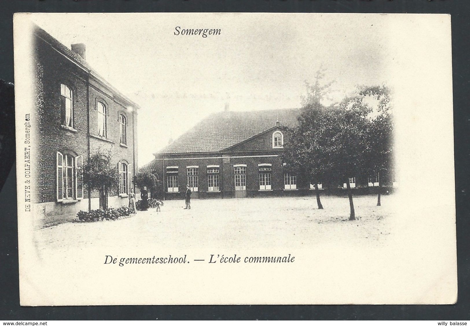 +++ CPA - SOMERGEM - ZOMERGEM - De gemeenteschool - Ecole Communale //