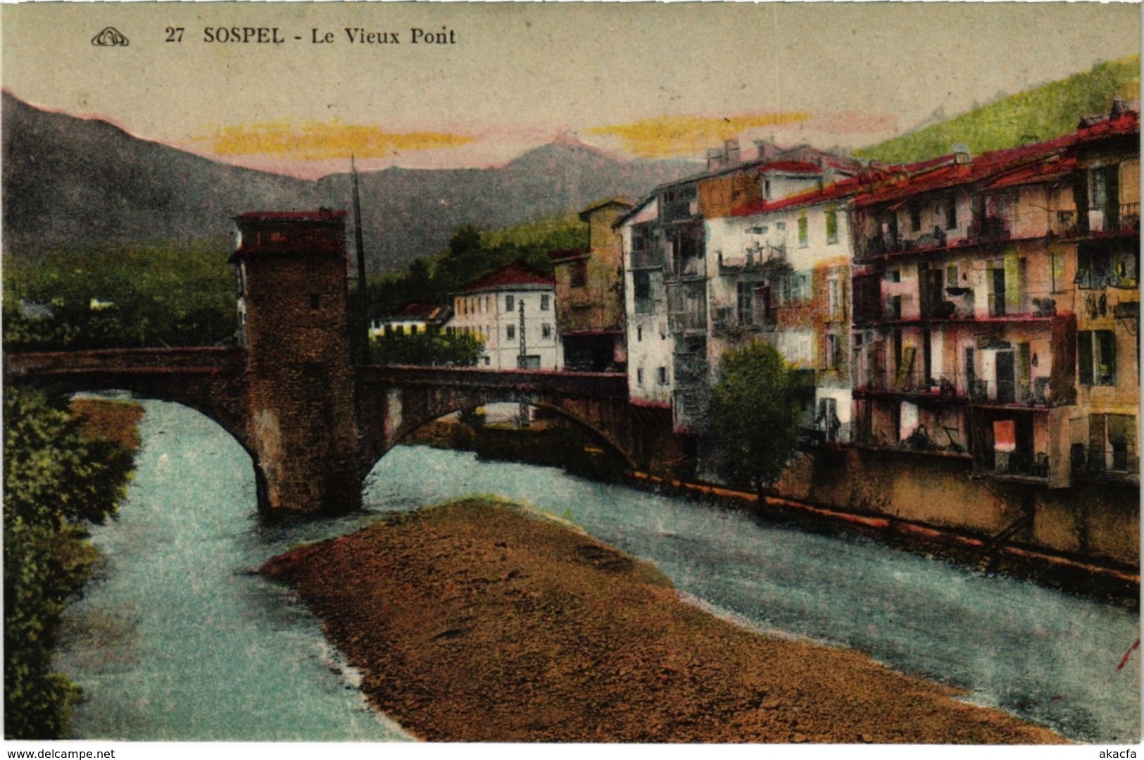 CPA Sospel - Le Vieux Pont (110672)