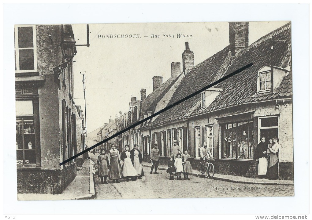 CPA souple  - Hondschoote  - Hondshoote - Rue Saint Winoc