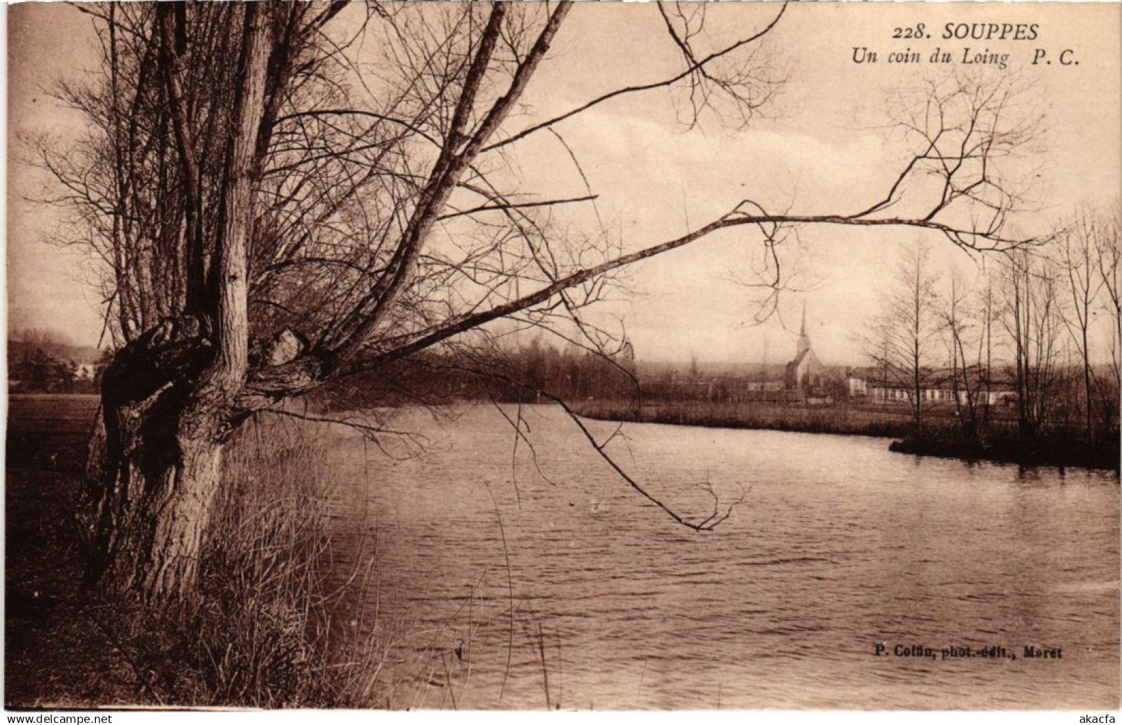 CPA Souppes sur Loing un coin du Loing (1268087)