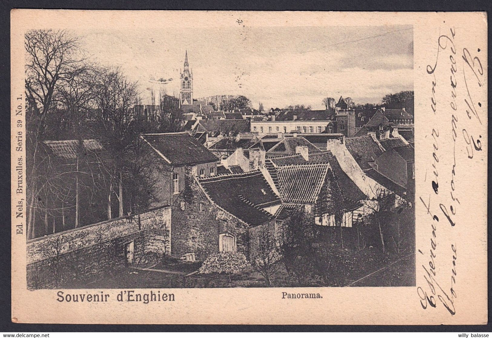 +++ CPA - Souvenir d' ENGHIEN - EDINGEN - Panorama  //