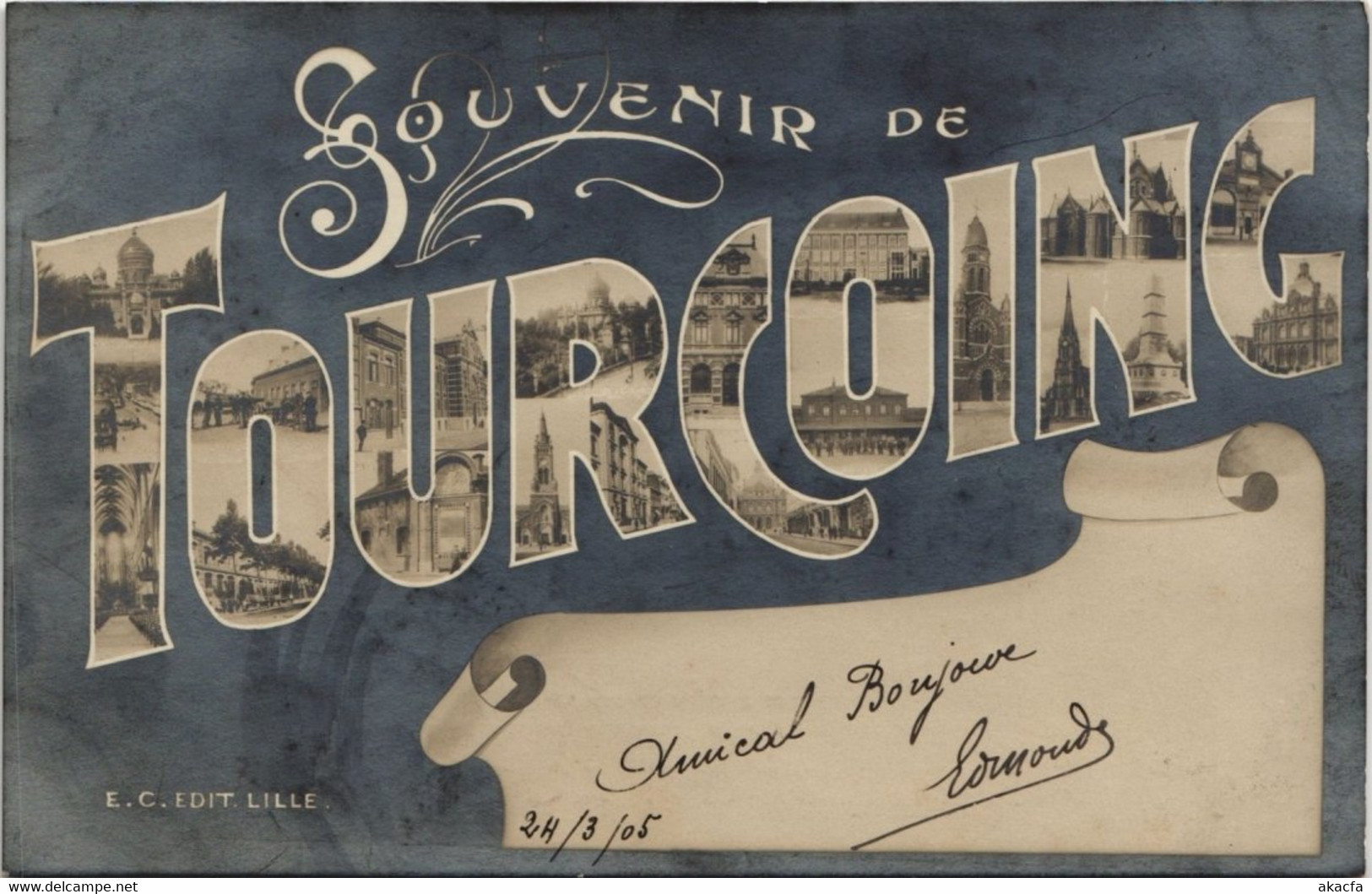 CPA Souvenir de TOURCOING (141830)