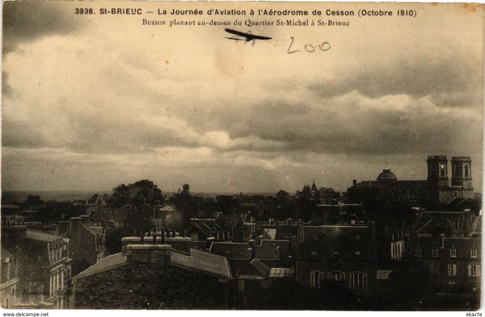 CPA St-BRIEUC-La Journée d'Aviation a l'Aérodrome de CESSON (231109)