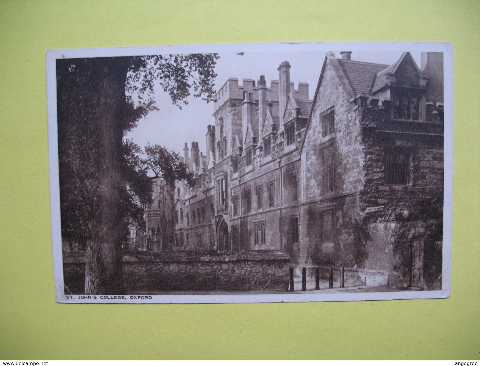 CPA,   St-John's Collège, Oxford  1954