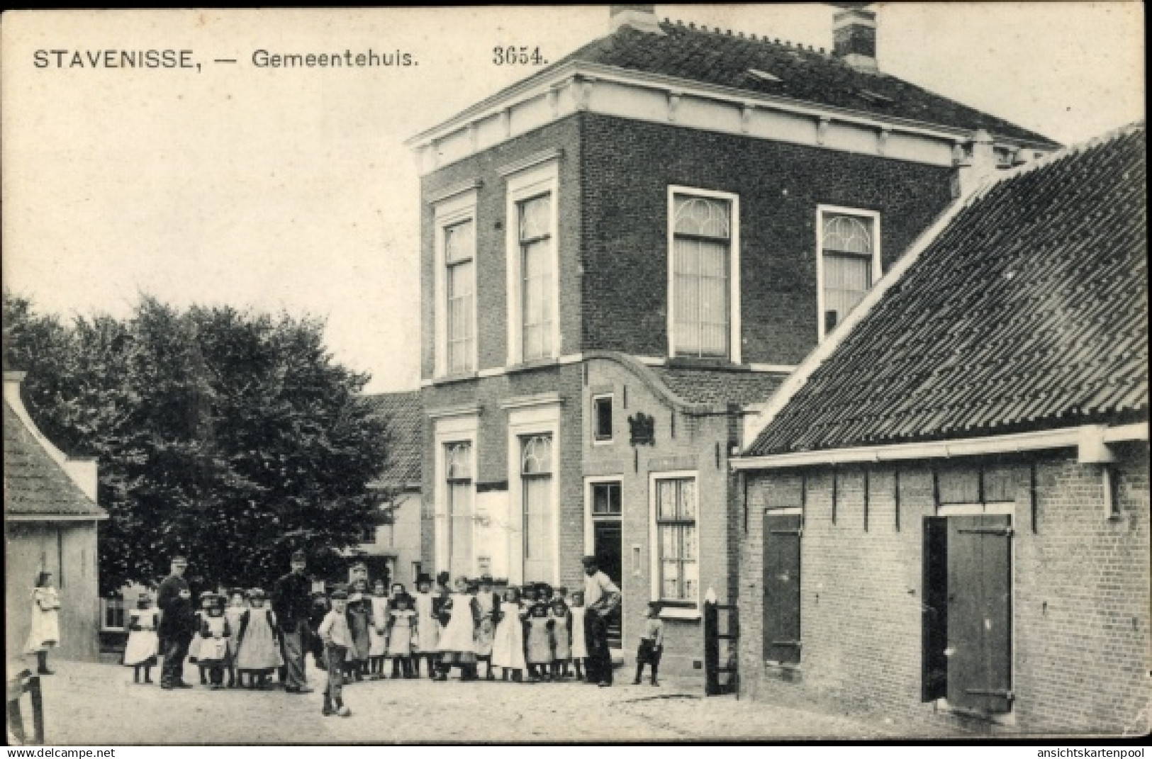 CPA Stavenisse Zeeland Niederlande, Gemeentehuis