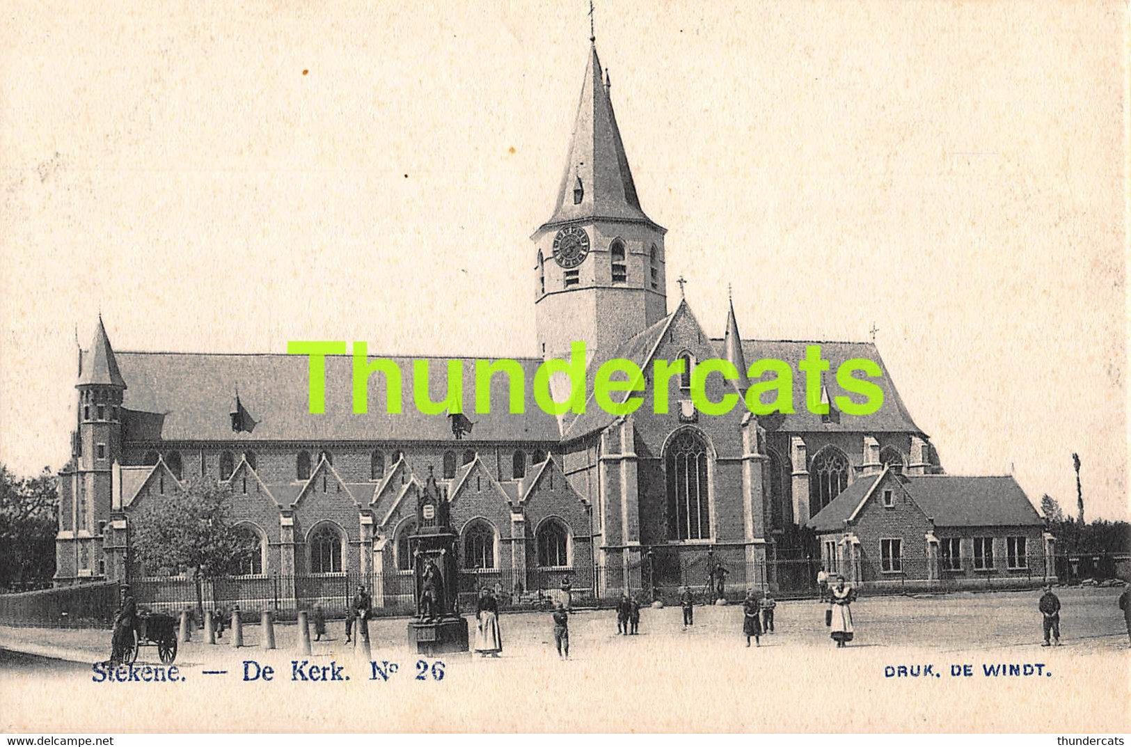 CPA STEKENE DE KERK EGLISE