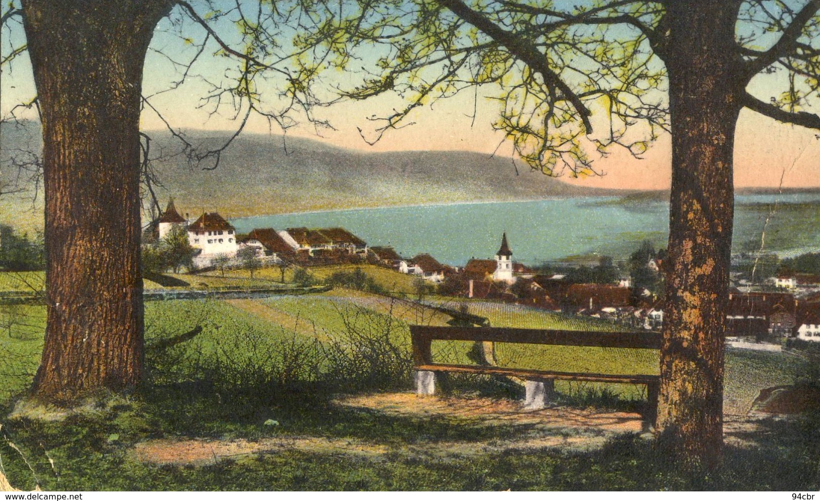 CPA ( ( suisse )   ERLACH AM BIELERSEE CERLIER (defaut coin bas gauche)