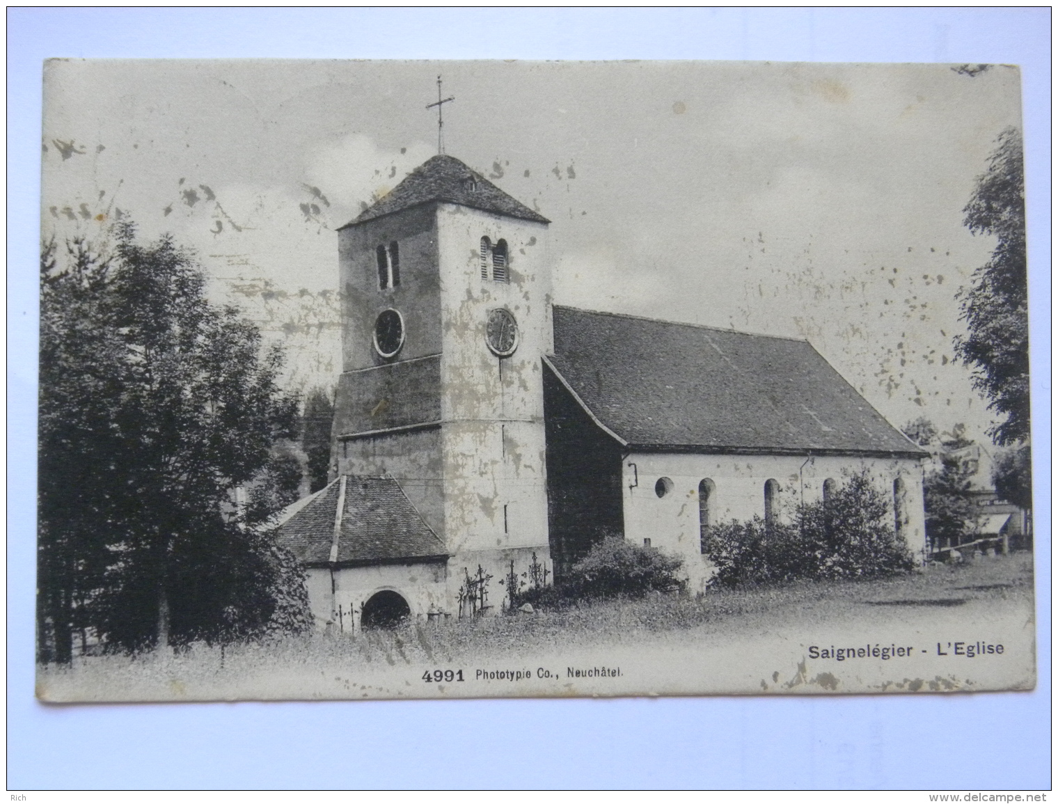 CPA - SUISSE - Saignelégier - l'église