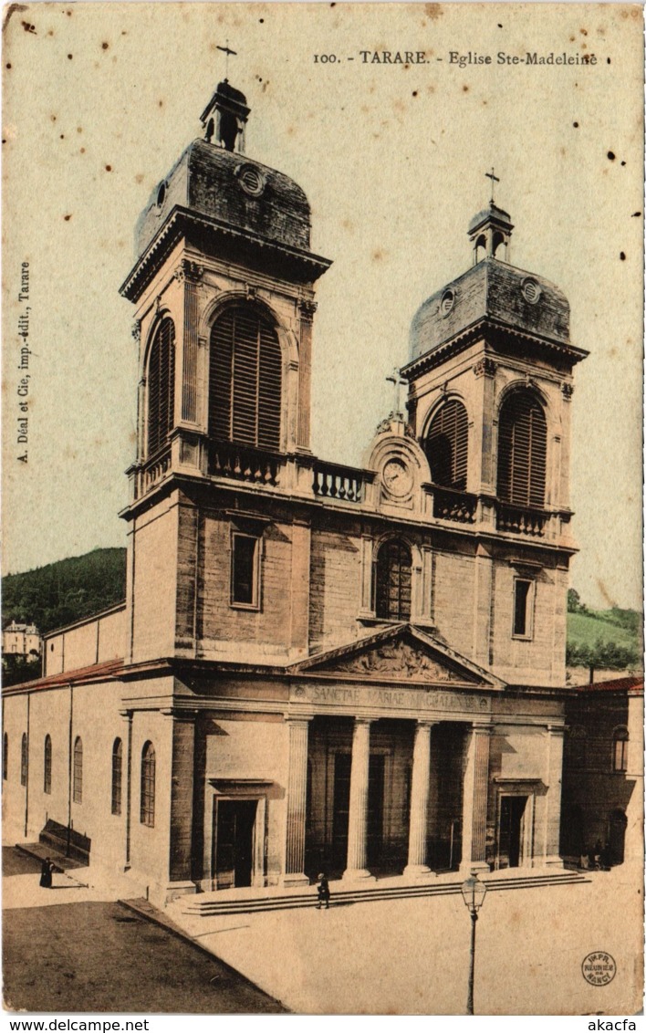 CPA TARARE Église Ste-Madeleine Rhone (102114)