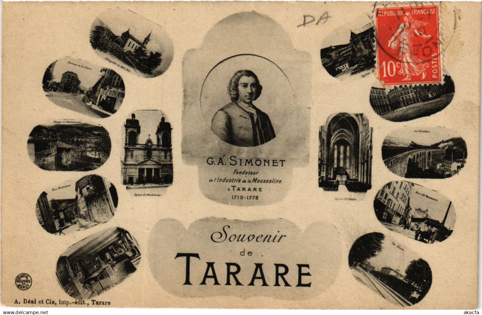 CPA TARARE - Scenes - G. A. Simonet - Souvenir de TARARE (635734)