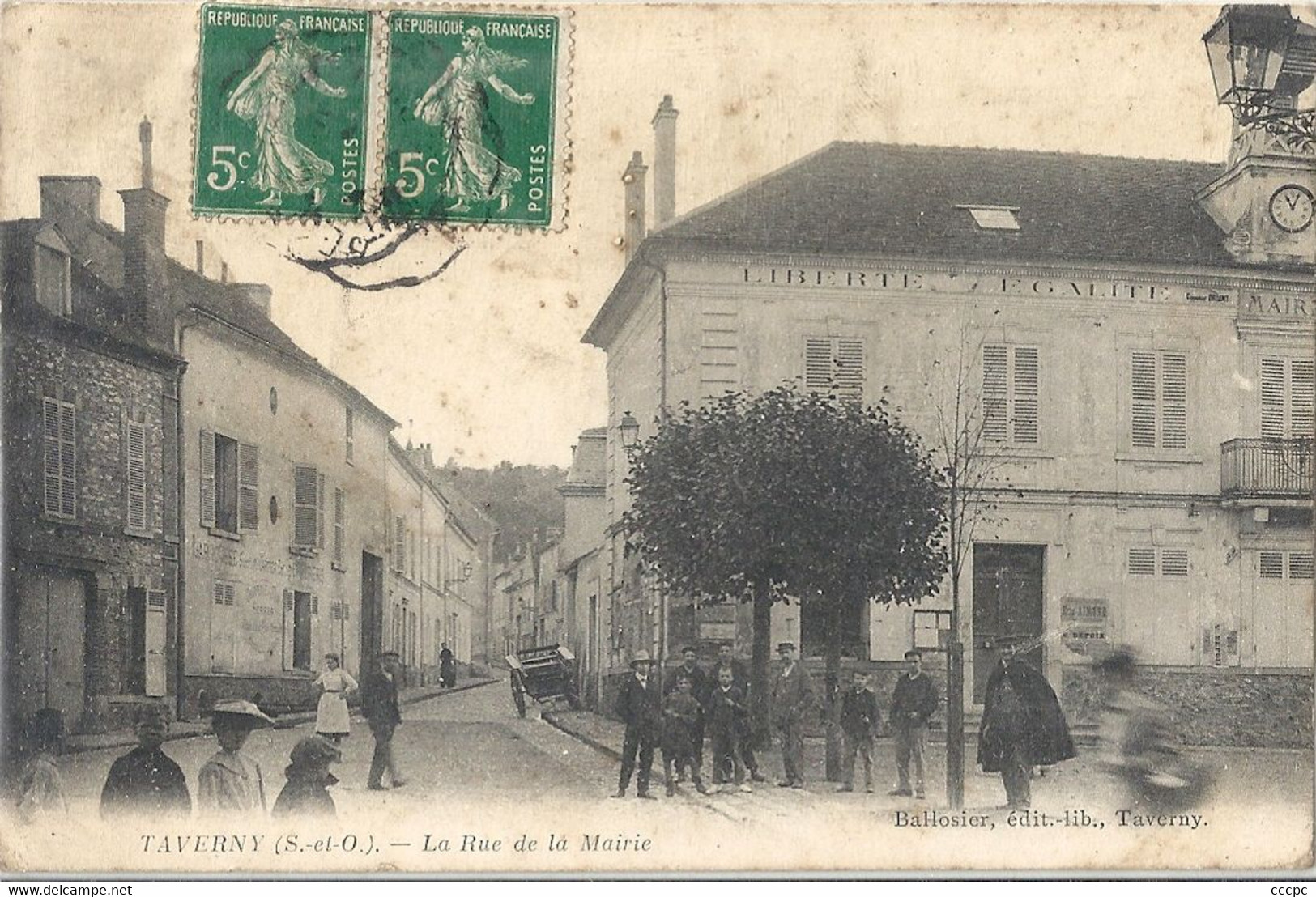 CPA Taverny La Rue de la Mairie