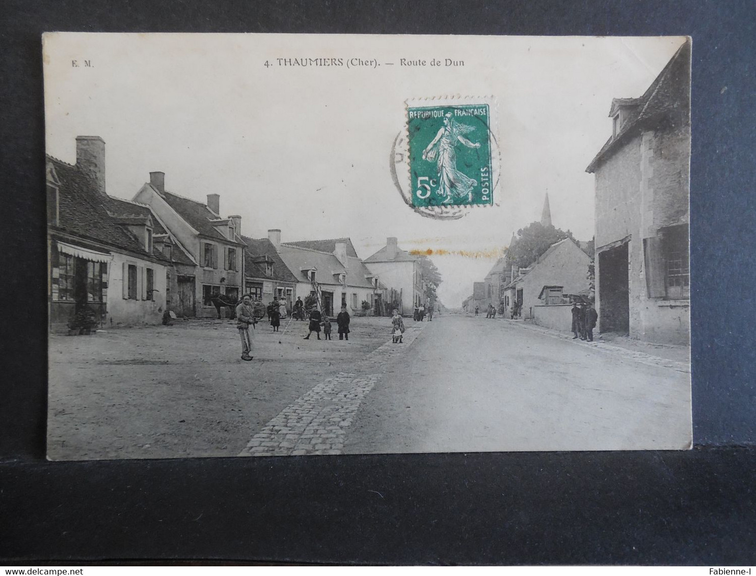 CPA - Thaumiers - Route de Dun