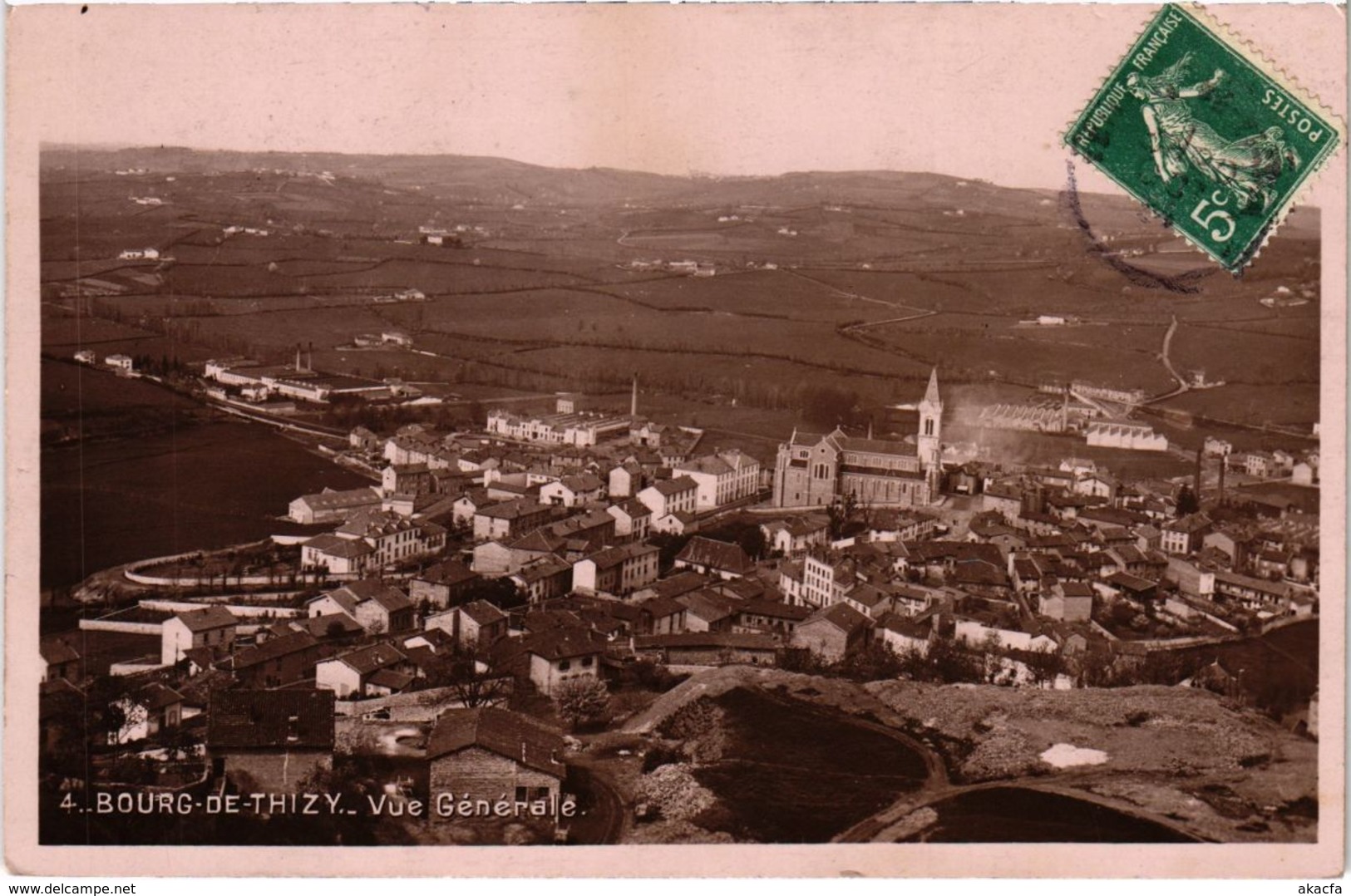 CPA Thizy - Bourg-de-Thizy - Vue Generale (1036386)