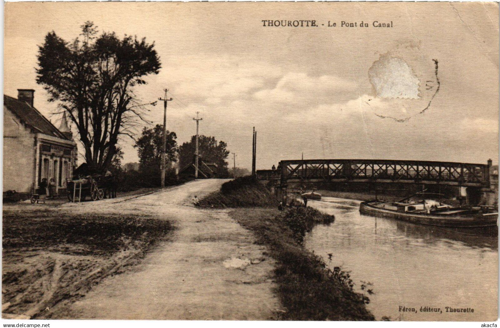 CPA Thourotte Le pont du Canal (1187620)