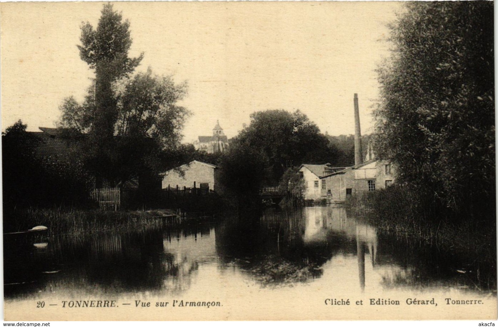 CPA Tonnerre - Vue sur l'Armancon FRANCE (960952)